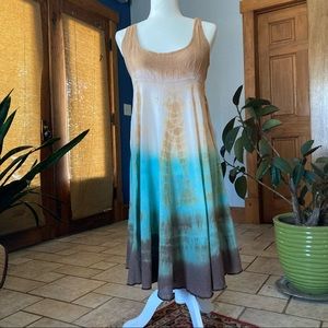 **SOLD**One of a kind, hand tie dyed, cotton dress